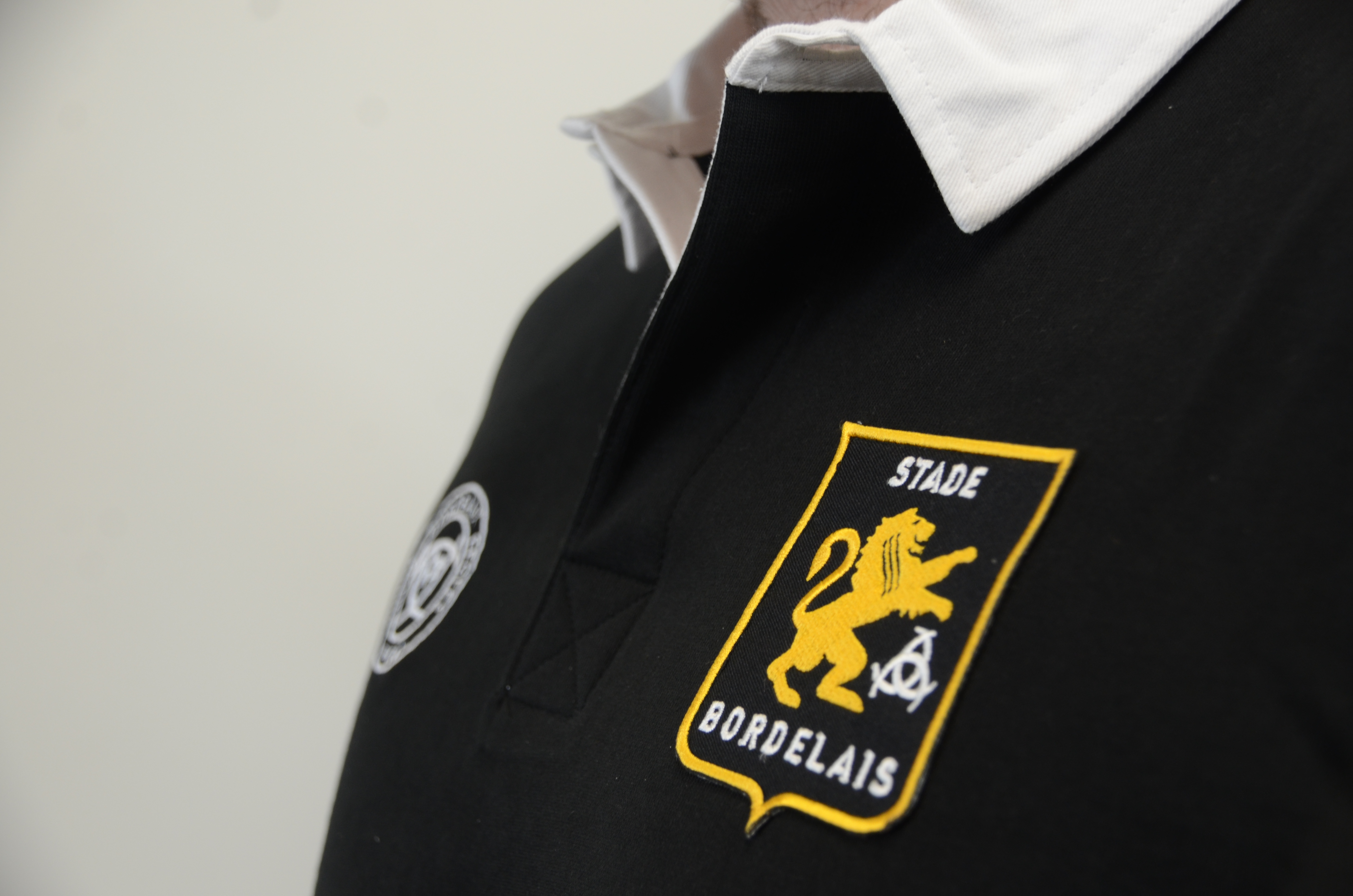 Polo 130 ans Stade Bordelais d&eacute;tails blason